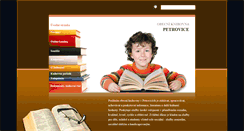 Desktop Screenshot of knihovna.oupetrovice.cz